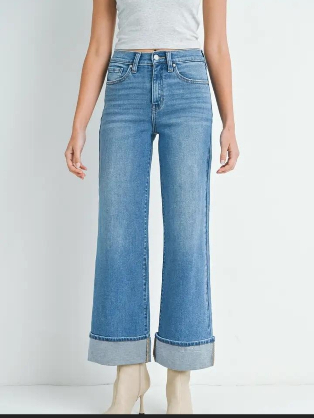 JBD Cropped Cuff Jeans